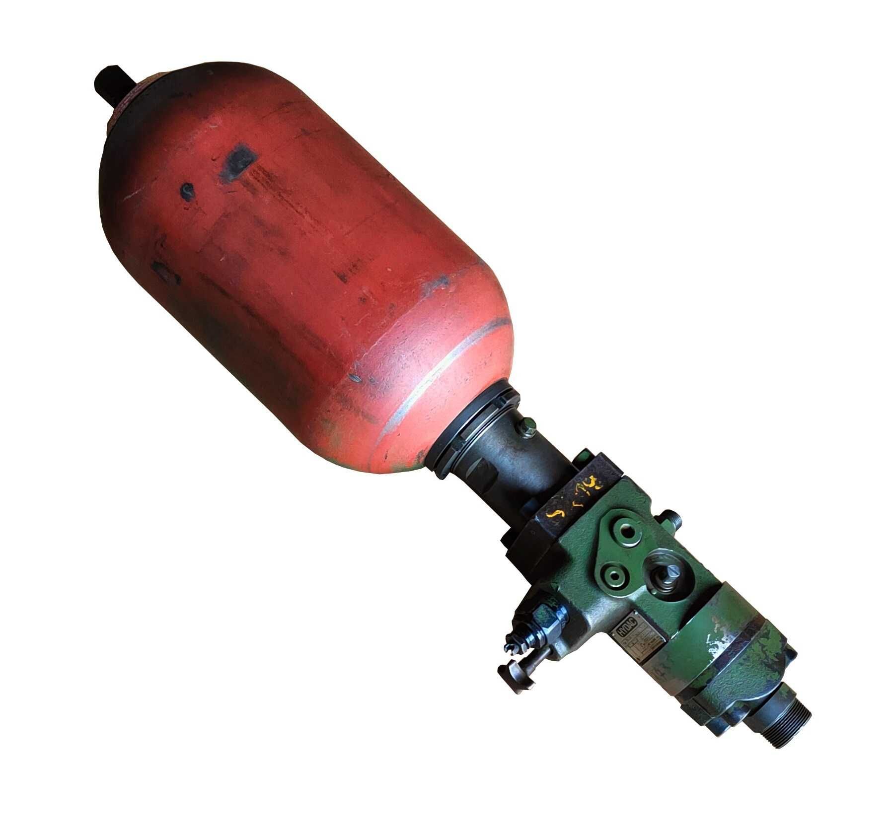 Hydroakumulator, amortyzator hydrauliczny, bufor, zawór