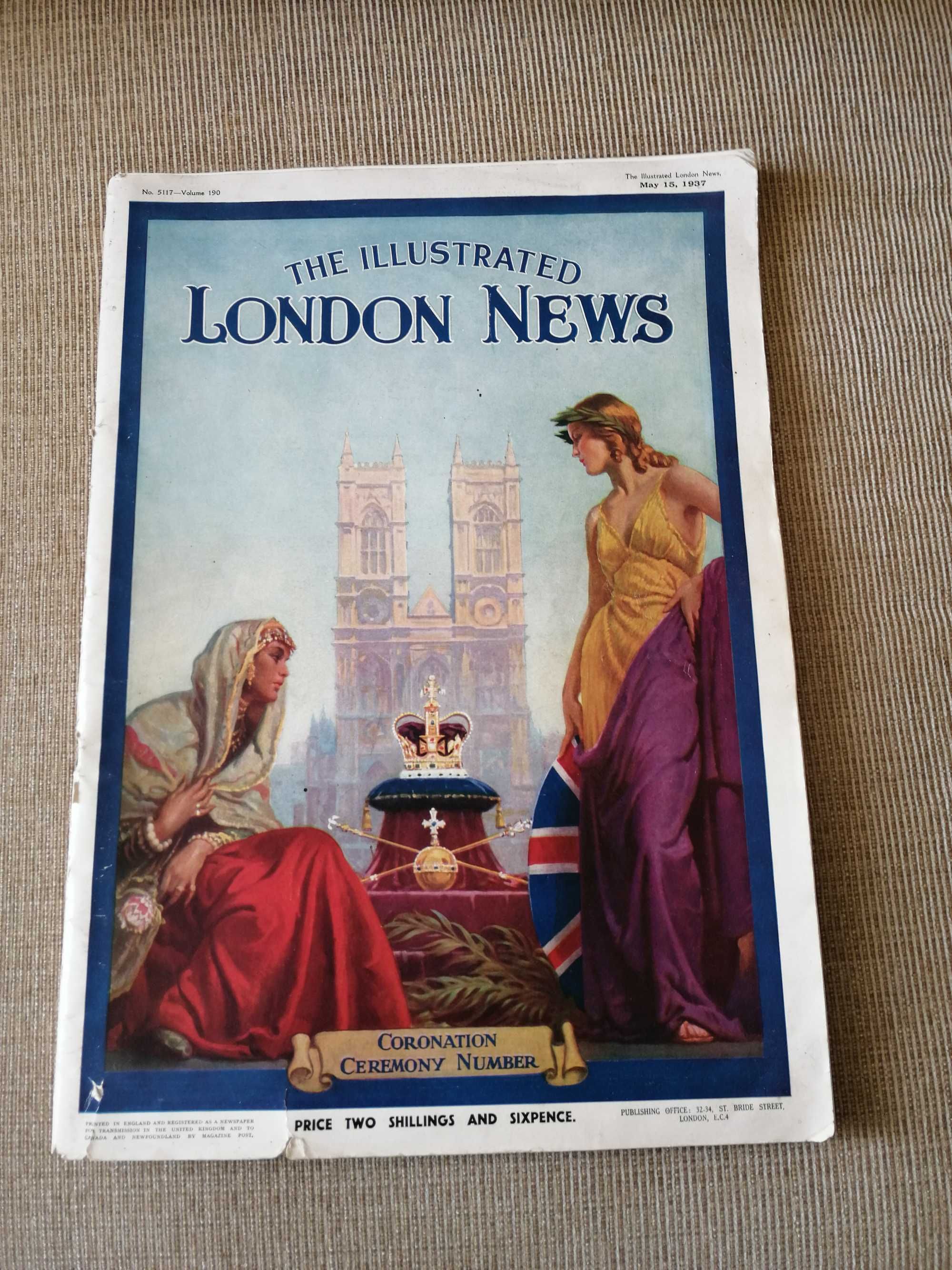 Revistas de 1937 e 1929 The Illustrated London News e ABC