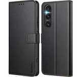 Nowe Etui Case Pokrowiec z Klapką Portfelowe SONY XPERIA 1 V SKÓRA