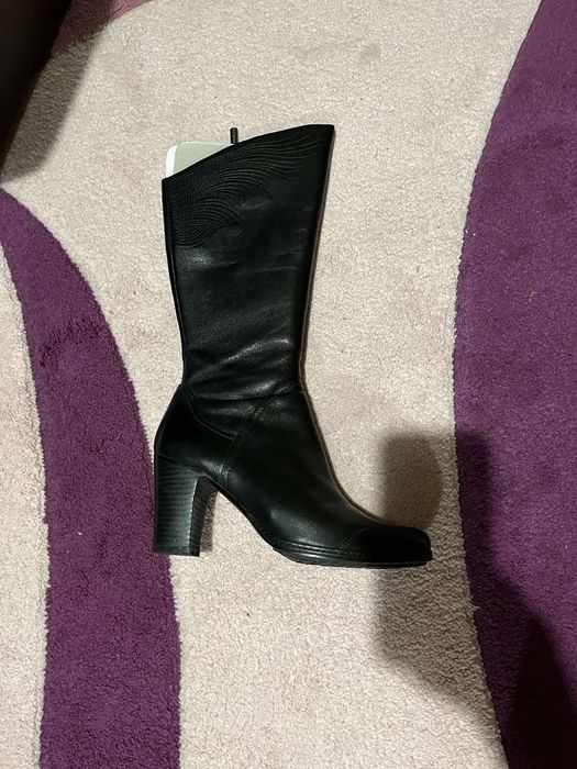 Кожаные сапоги 37р