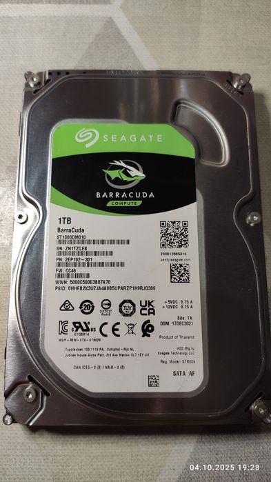 Dysk twardy Seagate Barakuda 1 tb. Sata.