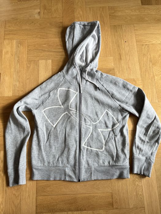 Under Armour damska szara bluza z kapturem zapinana na suwak S