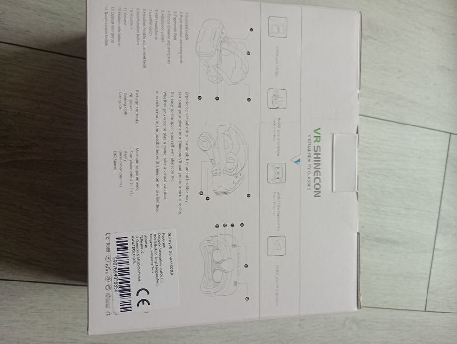 Okulary VR shinecon nowe