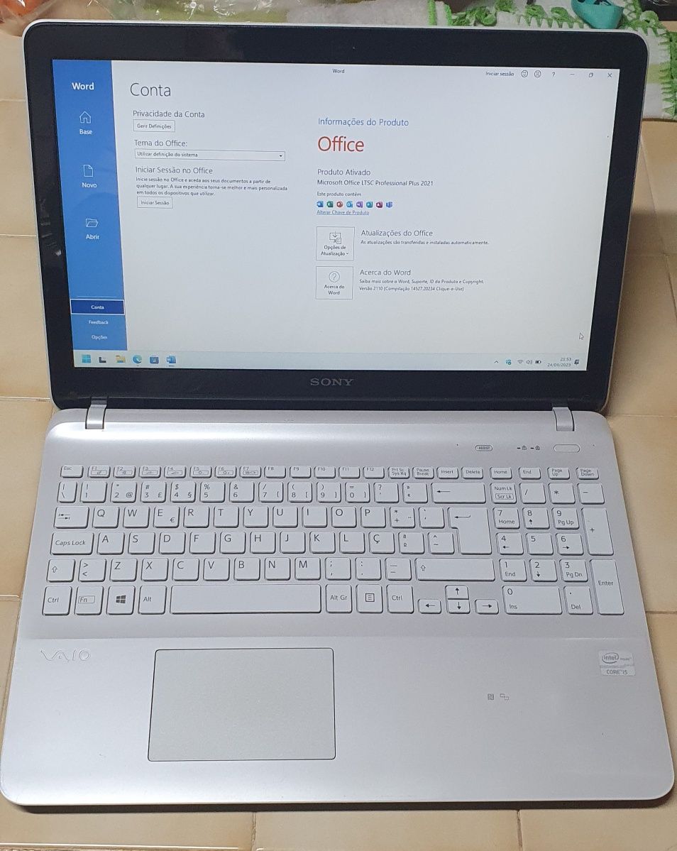 Portátil sony vaio i5