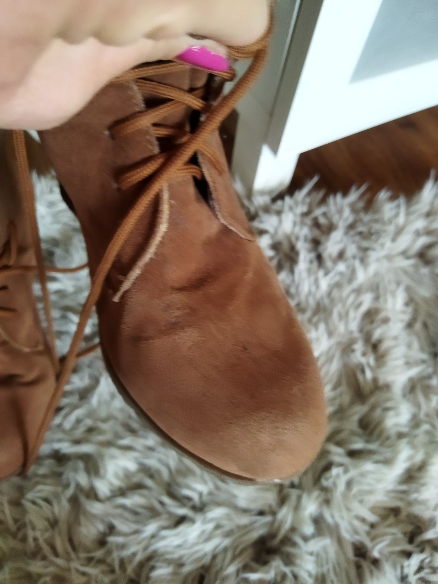 Rude botki zamszowe 39