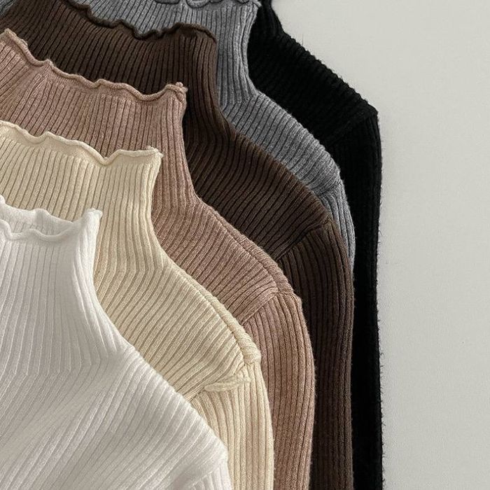 Гольф водолазка в рубчик