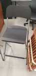 Conjunto 2 cadeiras/bancos altos FRANKLIN IKEA pretos c/encosto
