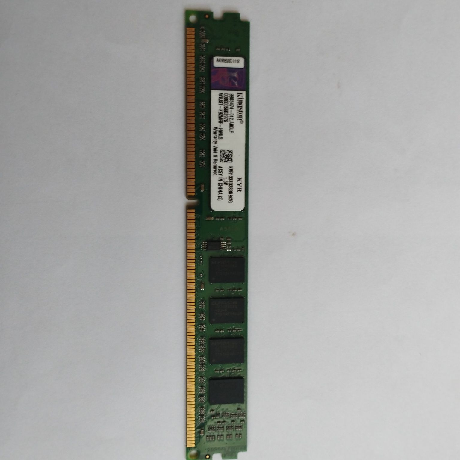 Оперативная память ddr3 1333 MHz Kingston 2 Gb