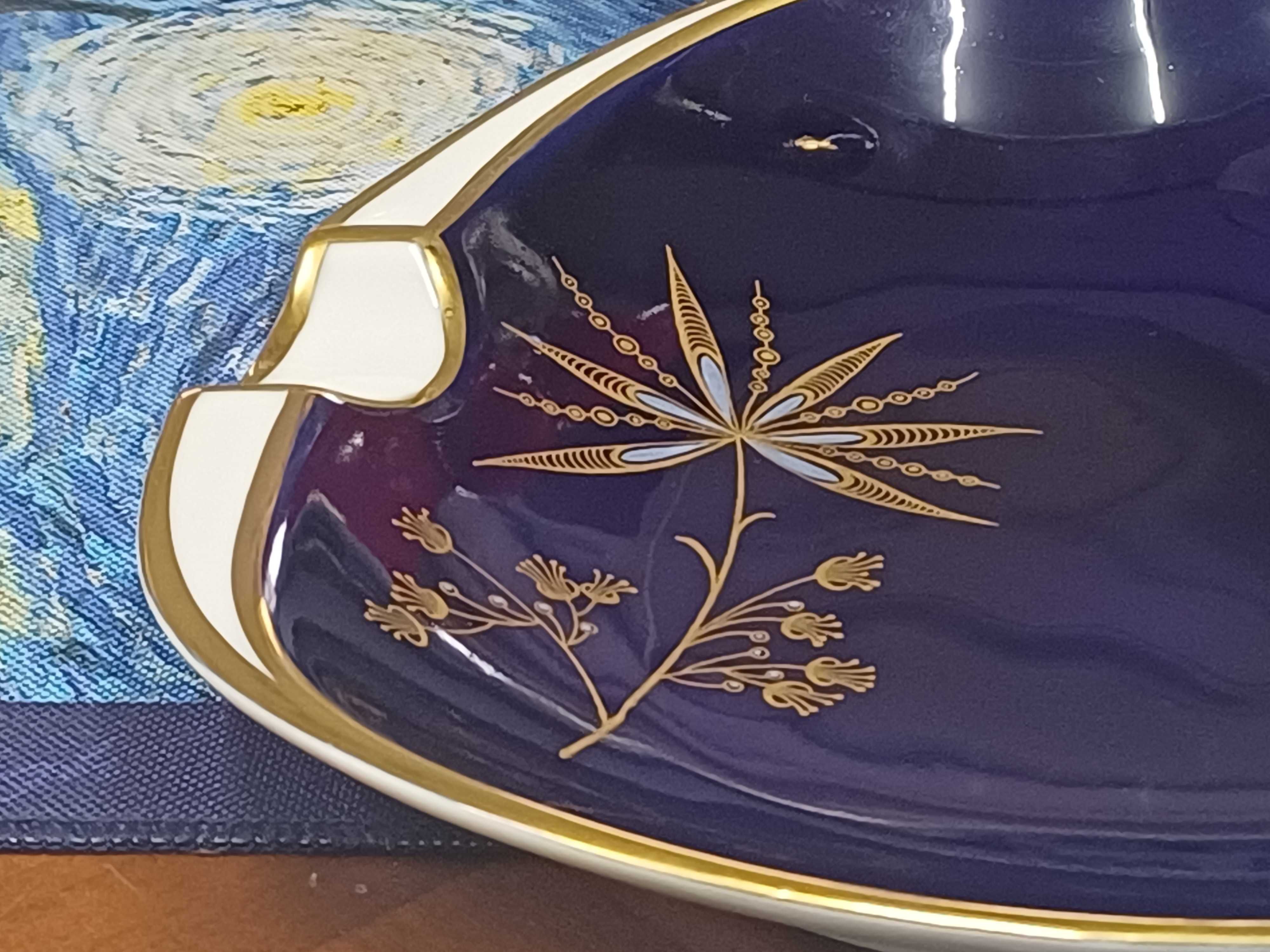 Popielnica na cygaro porcelana Weimar Astor Echt Kobalt (P.136)