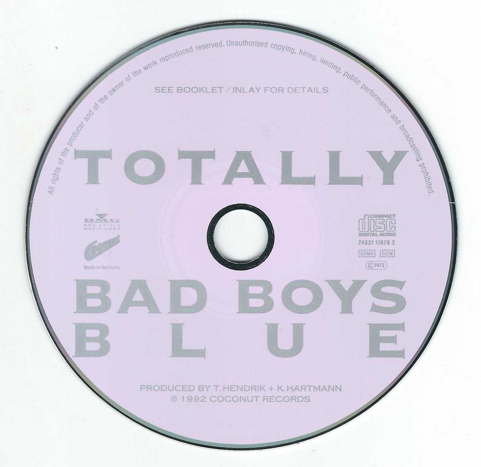 CD Bad Boys Blue - Totally (1992) (Coconut)