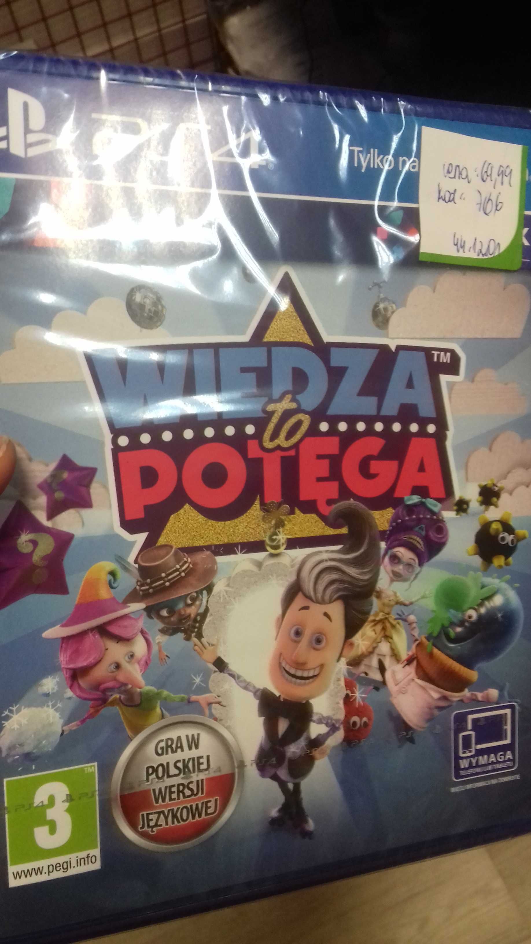 Wiedza to potęga ps4, folia