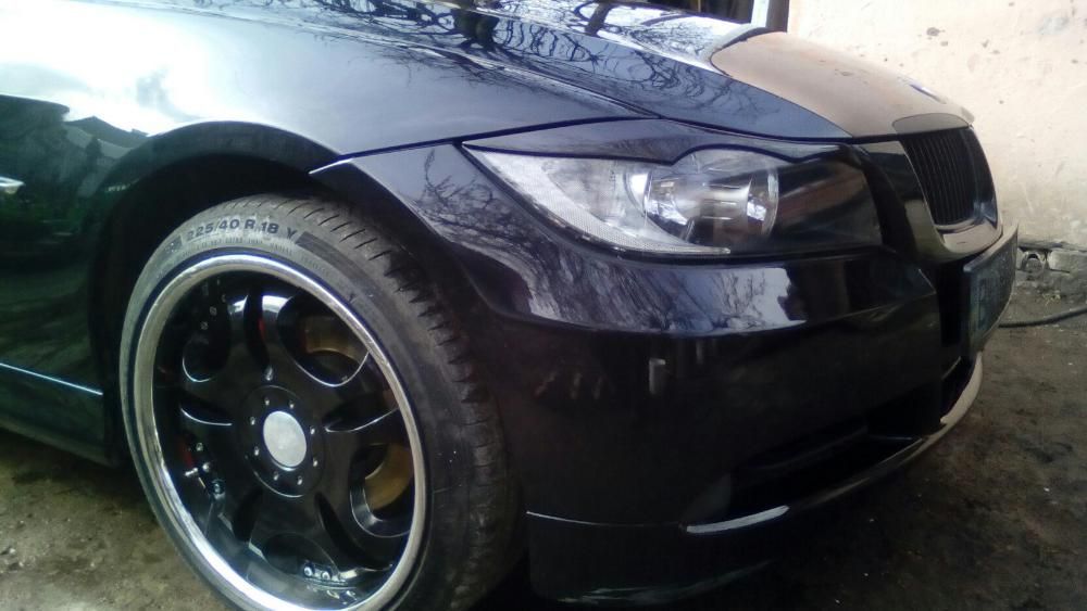Bmw e90 спойлер, козырек, ресницы, реснички, накладка бмв е90