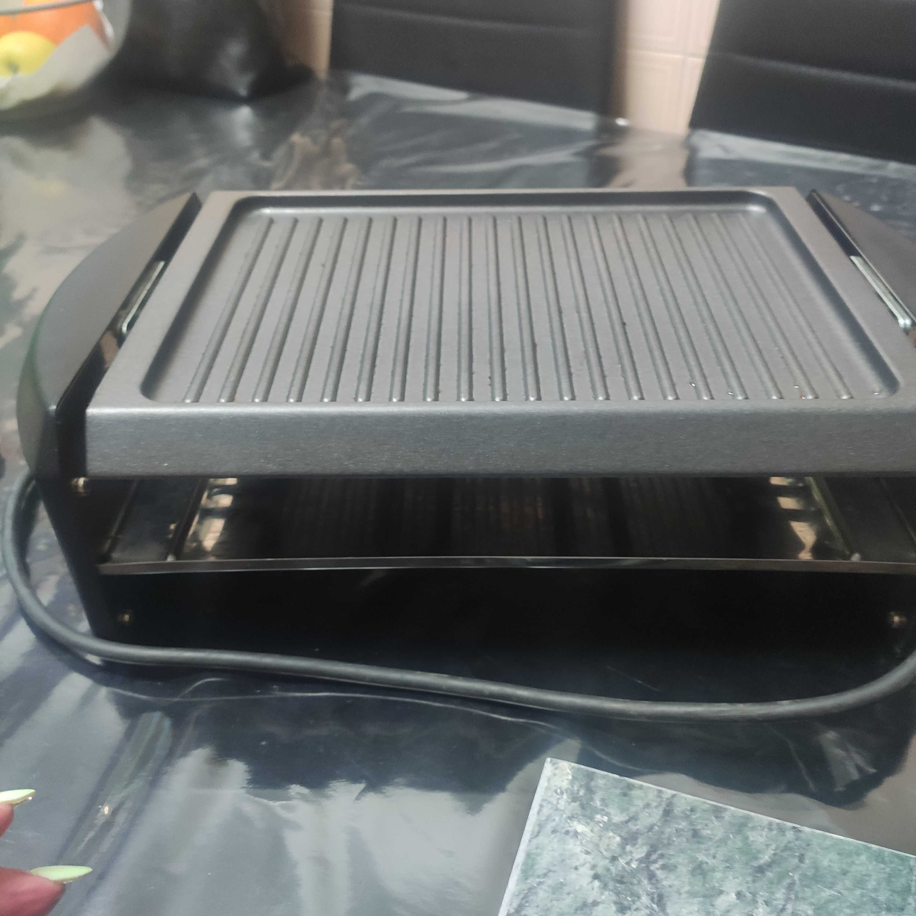 Grelhador eléctrico com pedra