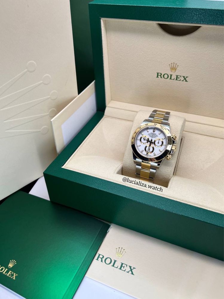 Новые Часы ROLEX Daytona Золото/ сталь 40mm 25.500$