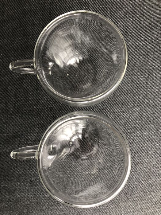 Szklanki dmuchane z kształtem serca