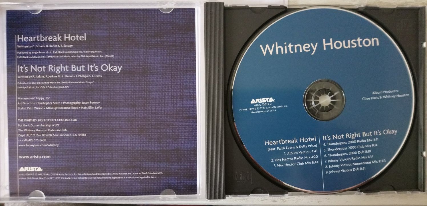 CD Maxi Single Whitney Houston