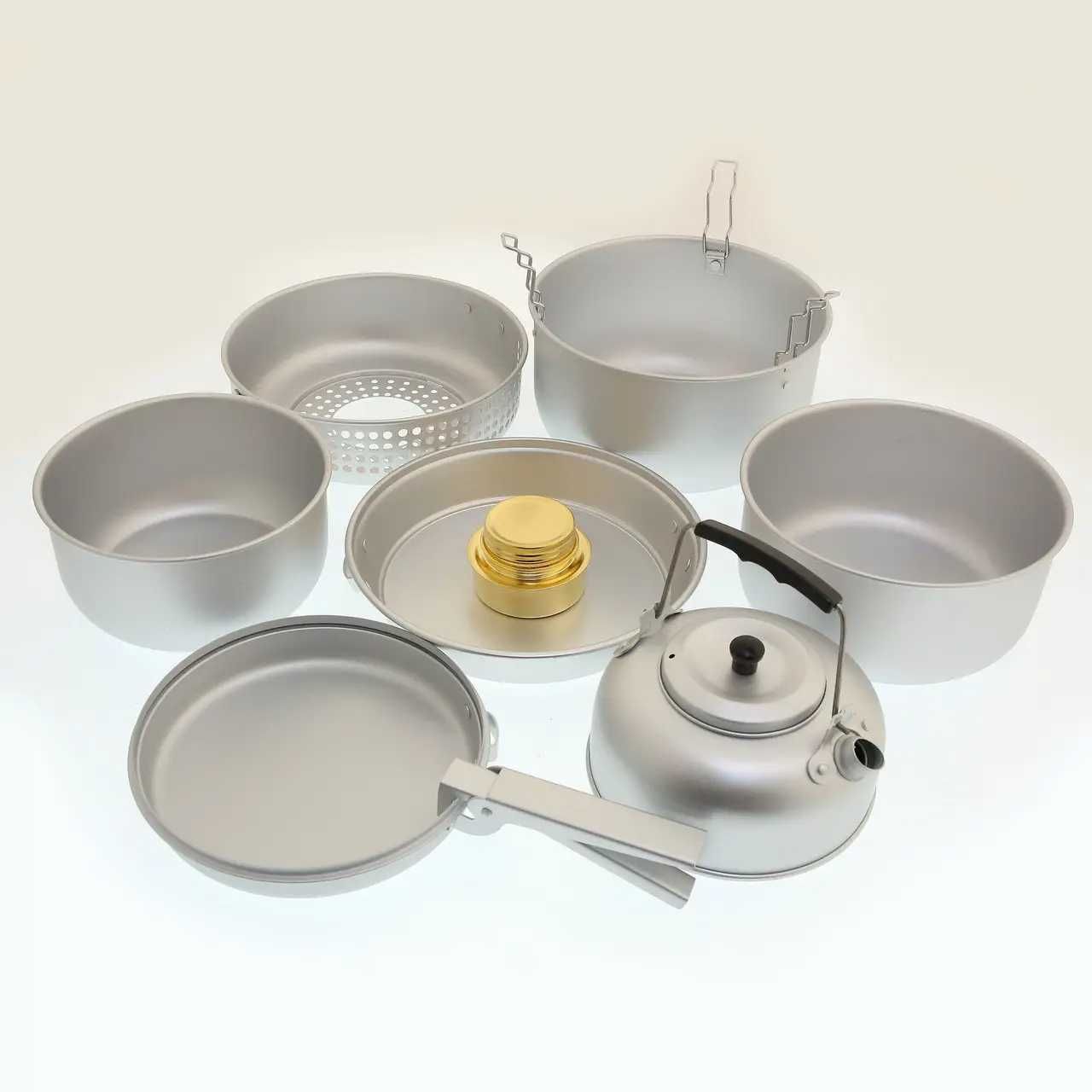 Набір посуду з пальником Кухарський Алюмінієвий Mil-Tec 14700500