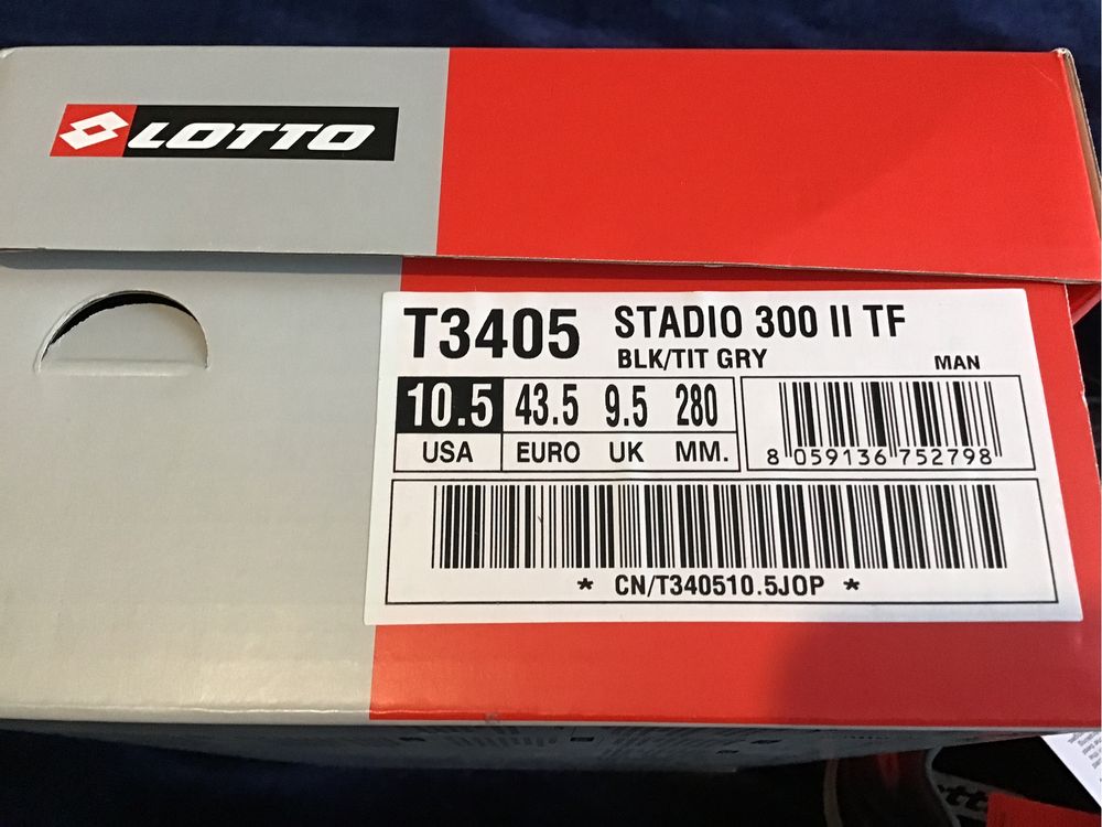 Сороконожки Lotto STADIO 300 II TF T3405, made in Italy, Новые! 42/43р