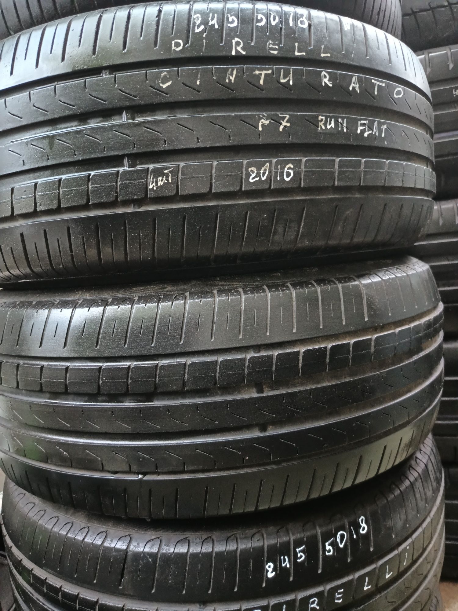 245/50/18 Pirelli P7 комплект літо гума RunFlat