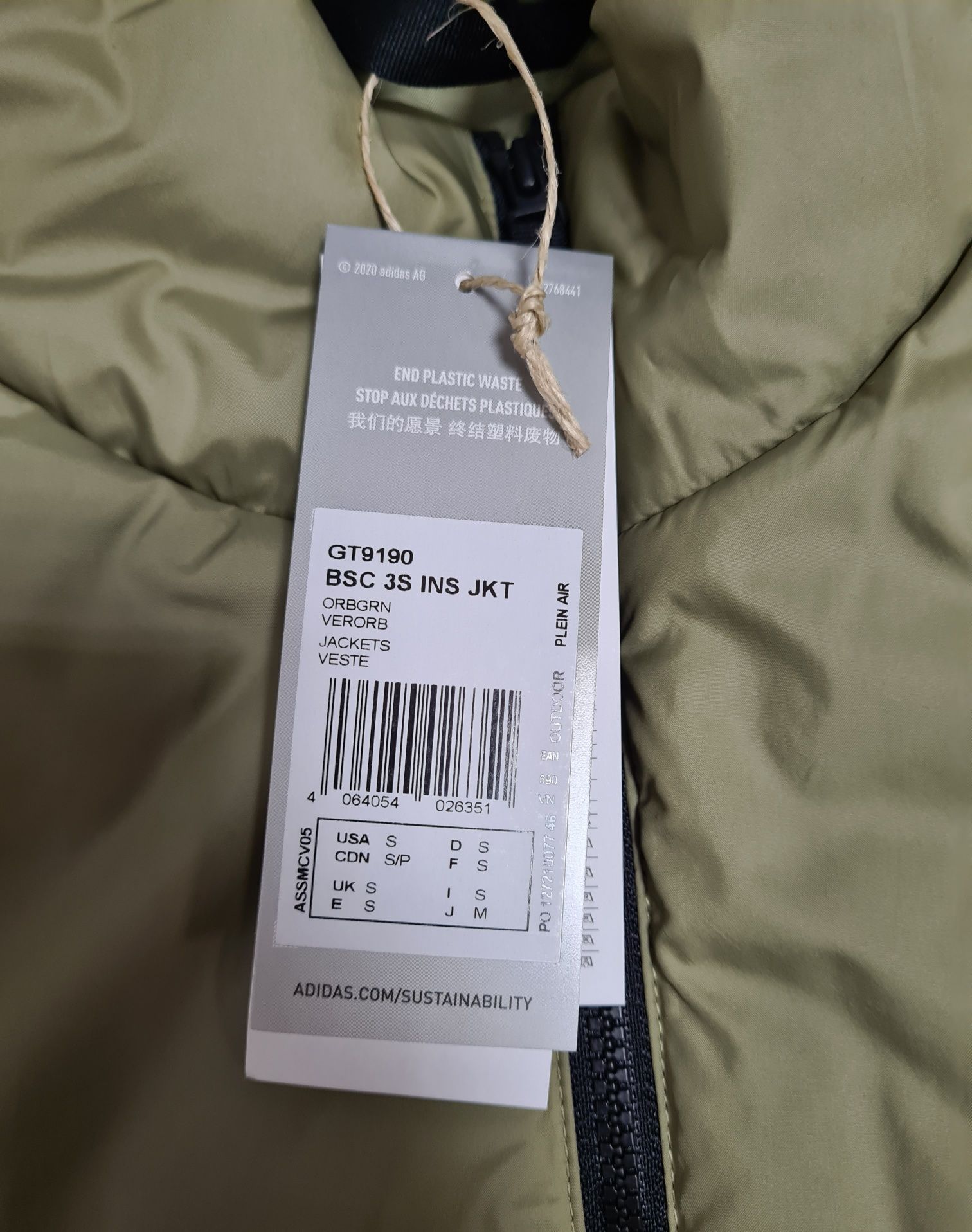 Nowa Adidas kurtka S ocieplana zimowa puchowka outdoor męska puchówka