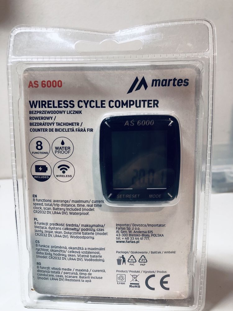 Martens AS6000 Wiraless profesionalny licznik rowerowy w super cenie