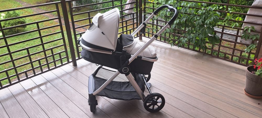 Wózek+Fotelik Babymore Mimi Travel System Pecan i-Size Car Seat – Silv