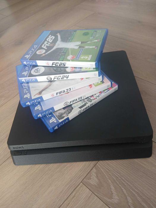 Konsola ps4 slim 1tb + 2 pady i gry w zestawie