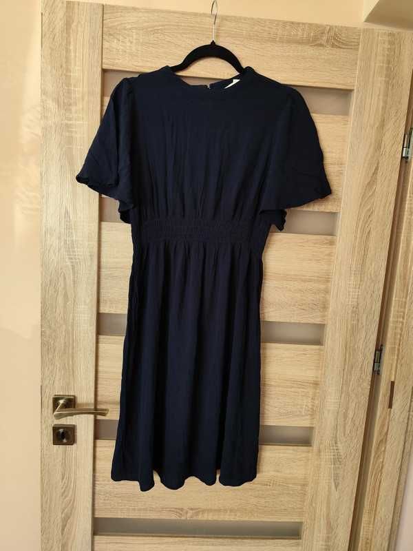 ciążowa sukienka H&M L granatowa wyp na M