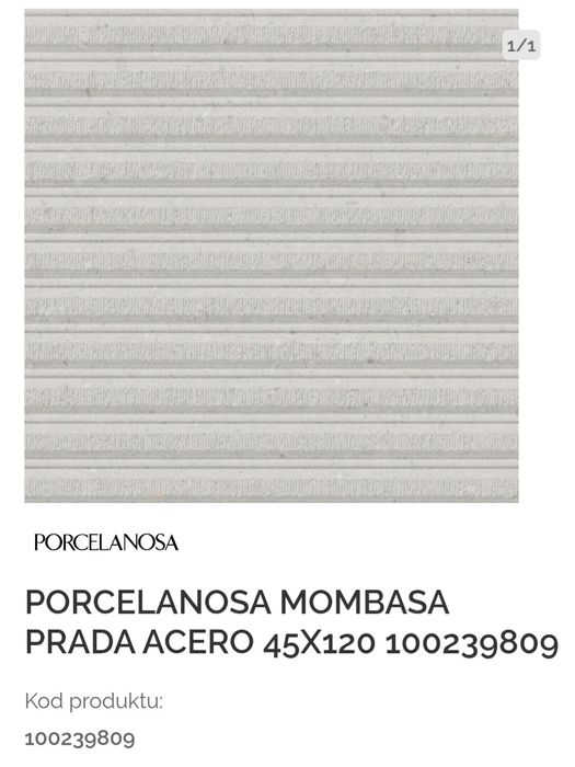 Porcelanosa MOMBASA PRADA ACERO 120×45-26 m2
