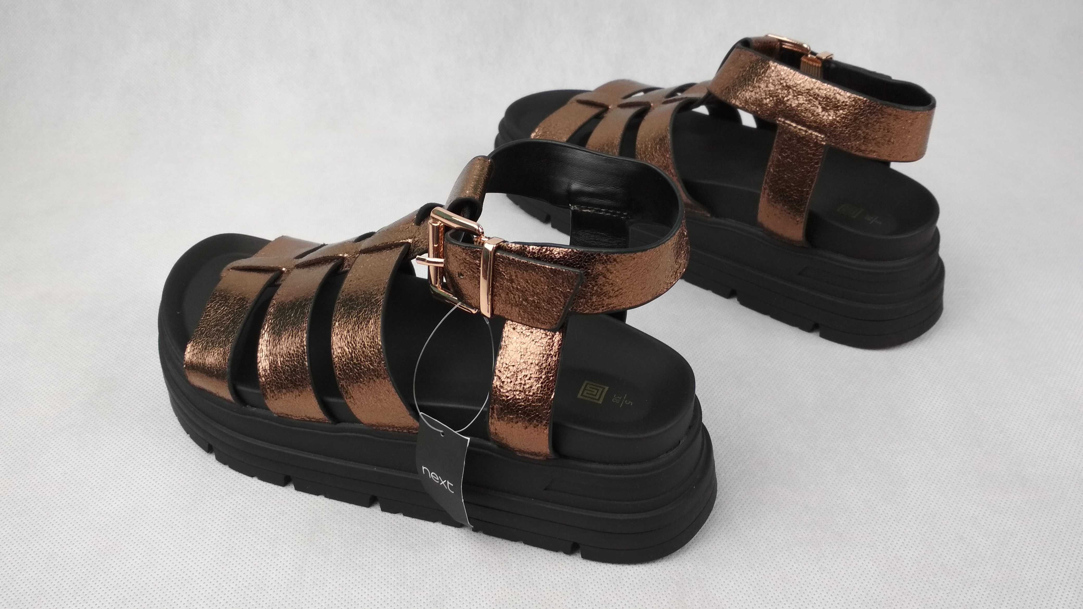 NEXT Forever Comfort Chunky Gladiator Klapki Sandały Na Platformie 38
