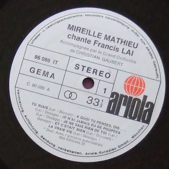 Mireille Mathieu – Chante Francis Lai