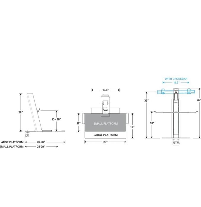 REGULOWANE biurko stanowisko do pracy/nauki STOJĄCA/SIEDZA QuickStand
