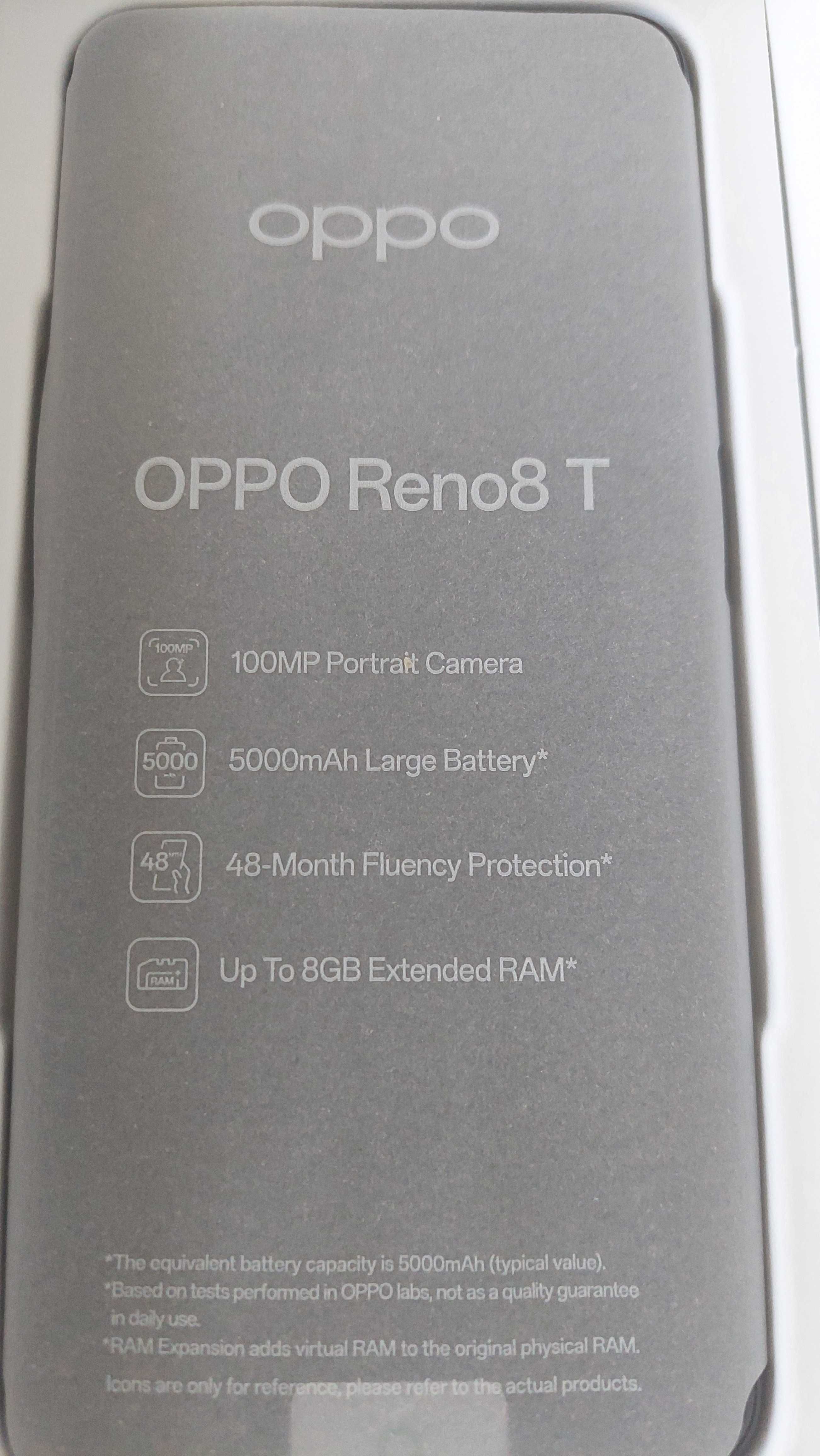 NOWY Czarny telefon komórkowy " OPPO Reno 8T " 128 GB DS