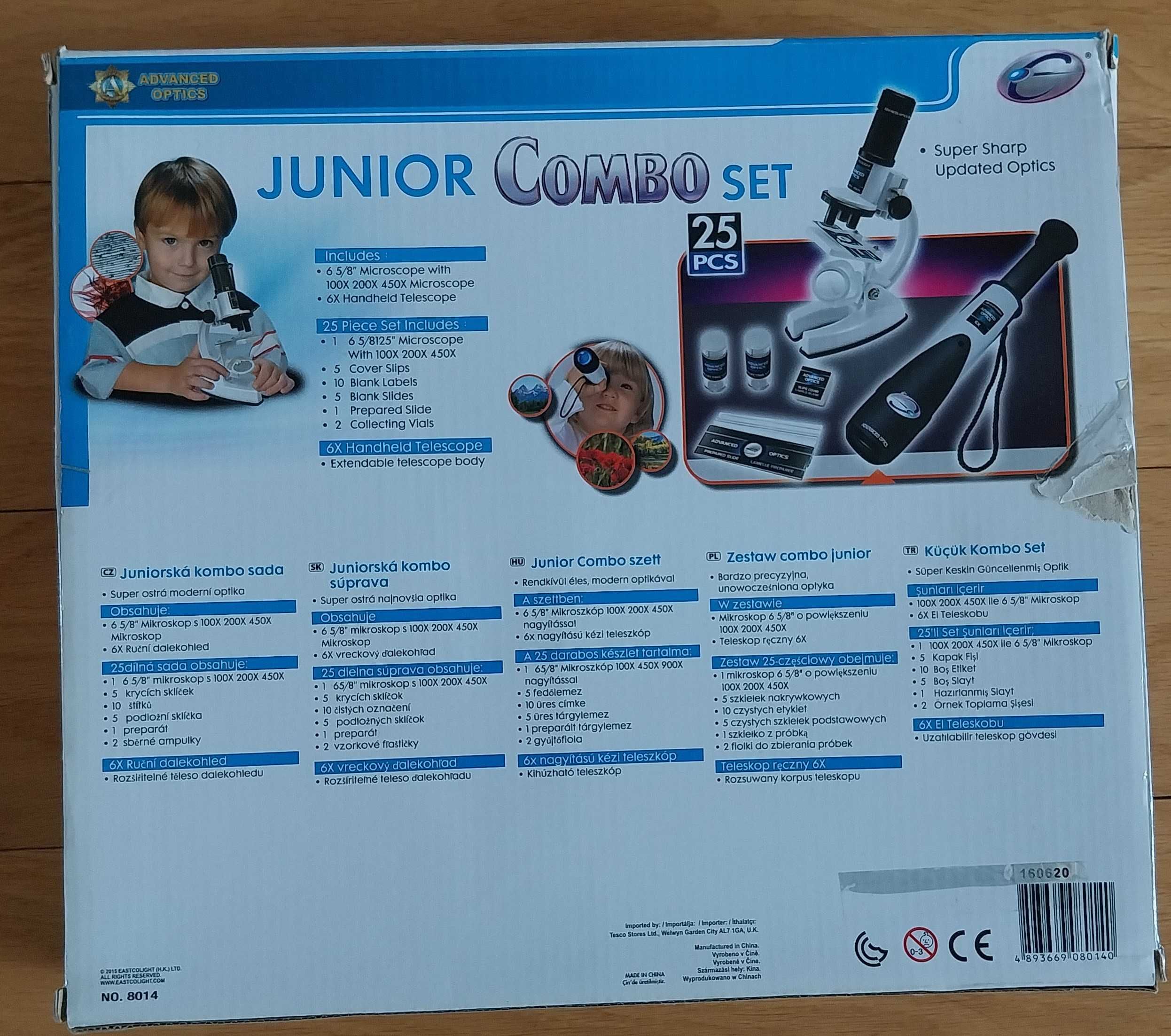 Microscópio didático infantil Junior Combo