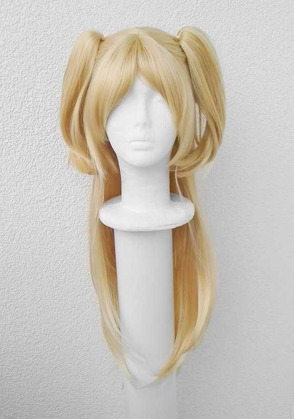Yuzu Aihara peruka blond z kitkami długa z grzywką cosplay wig Citrus