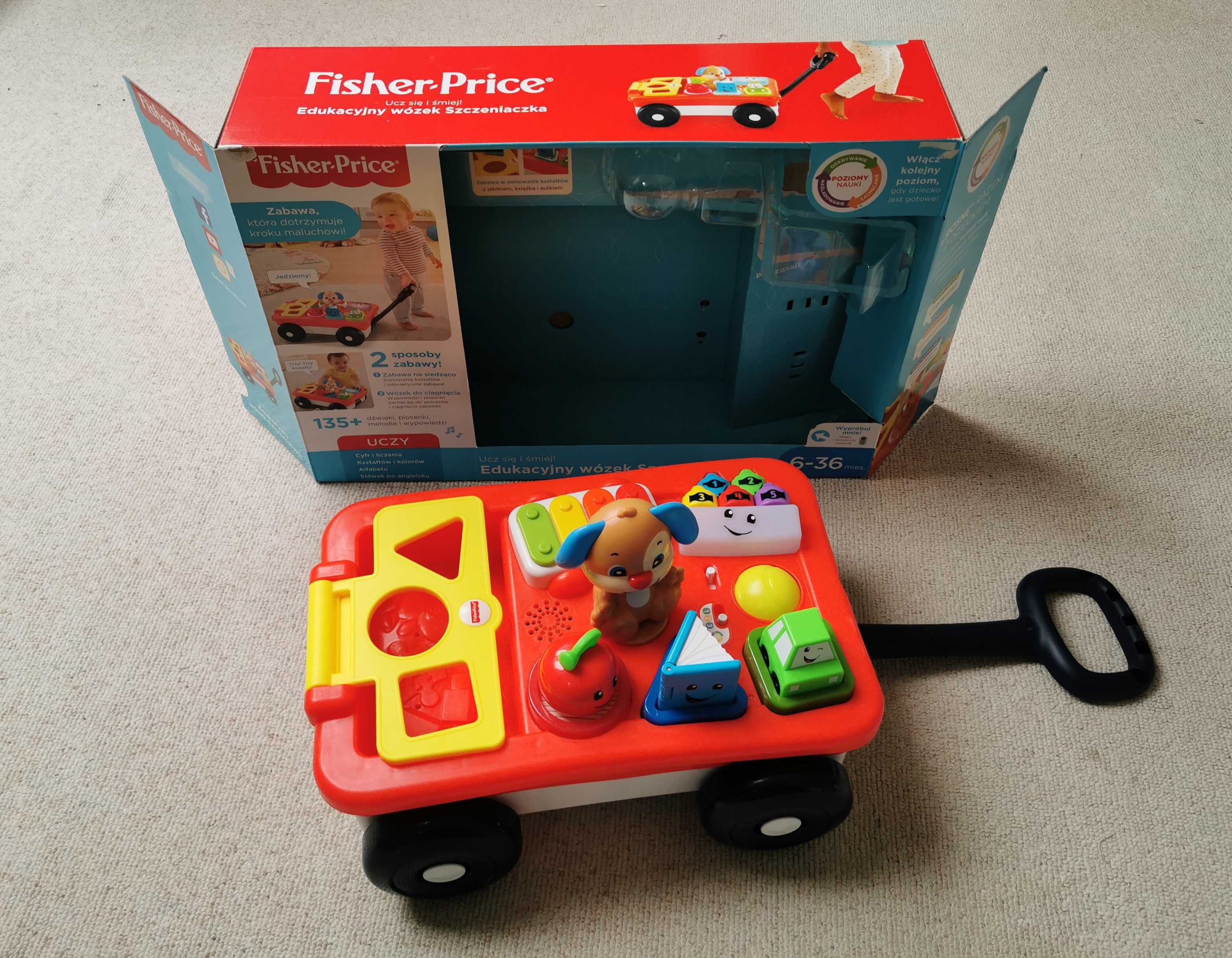 Fisher Price Edukacyjny Wózek Szczeniaczka Ghv14