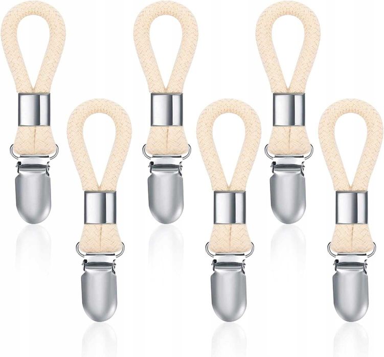 7x Wieszak Klips do Ręczników Łazienka Kuchnia zawieszka sznurek