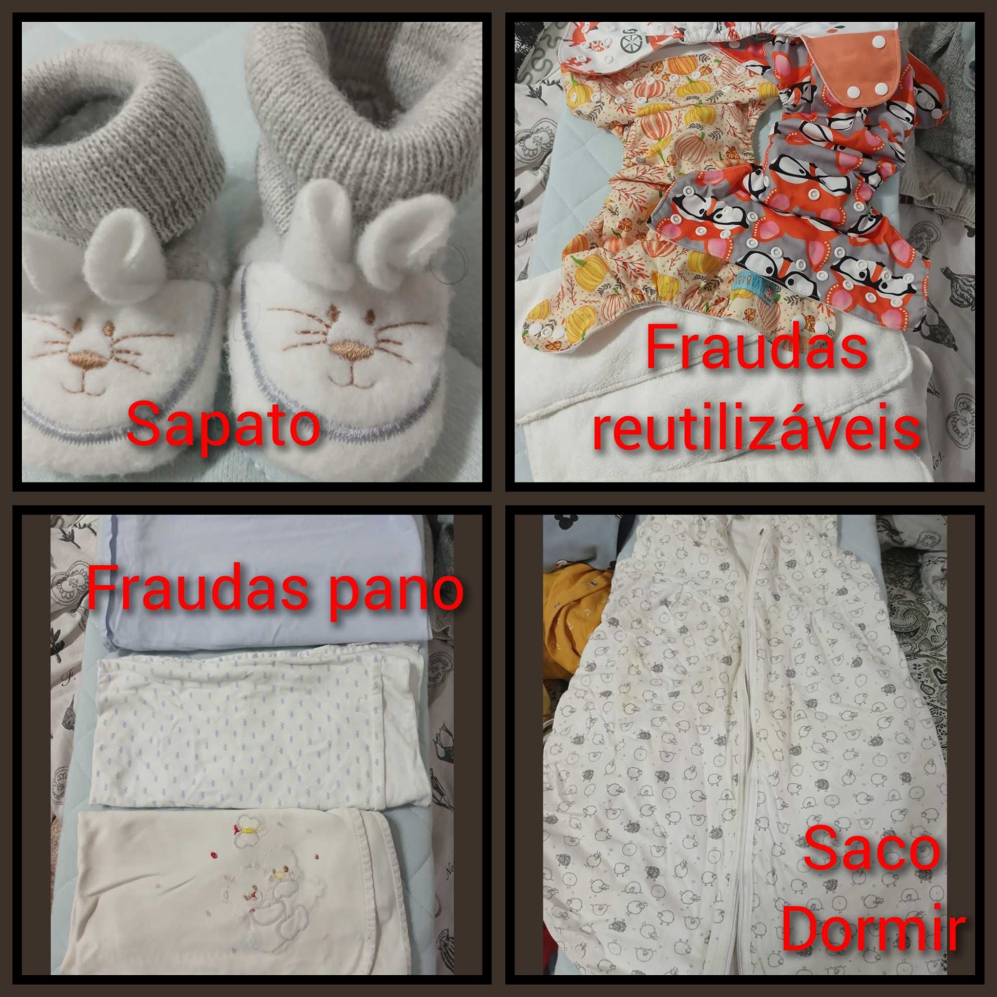 Roupas bebé lote 50 peças e sapatos oferta ler