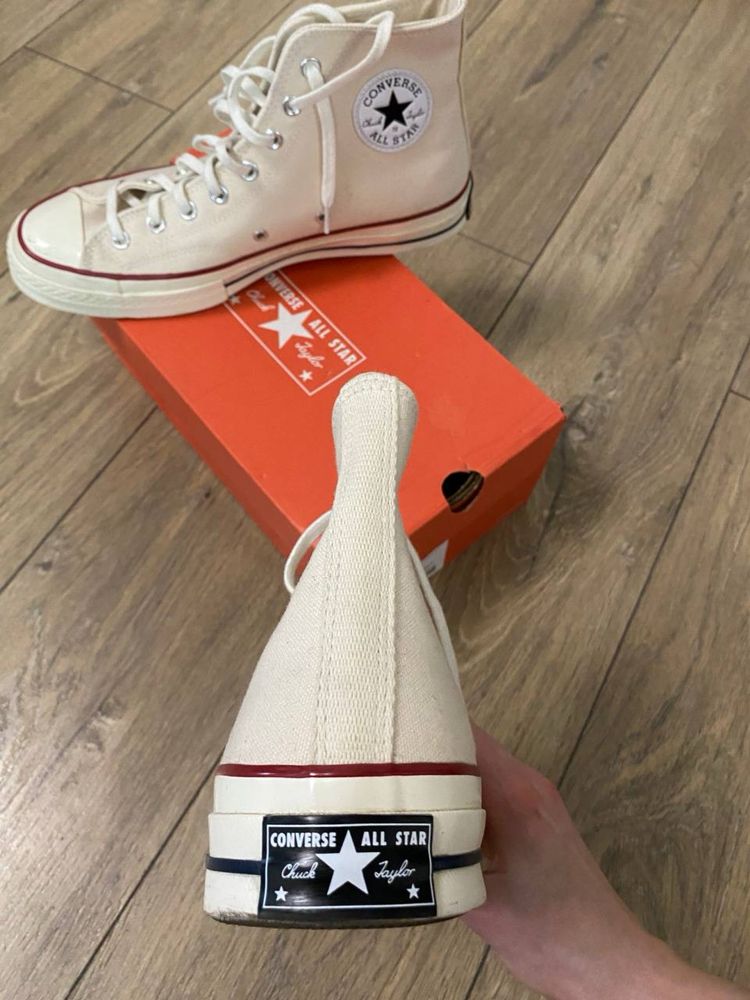 Кеди високі Converse Chuck 70 Бежеві