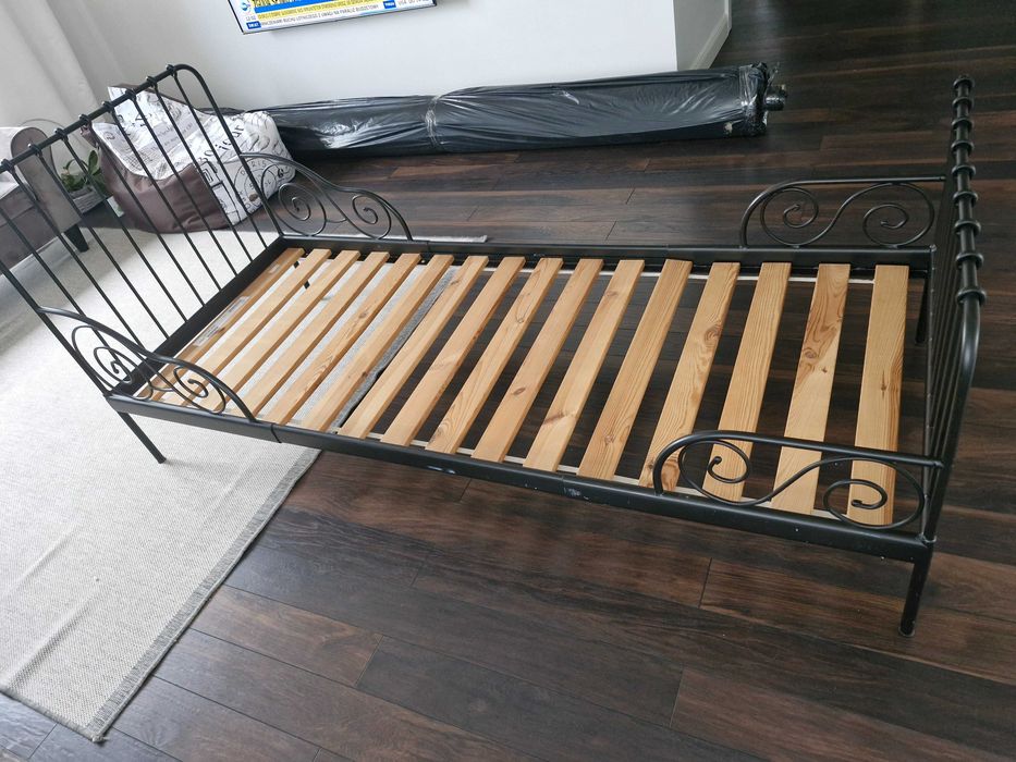 Łóżko metalowe regulowane Ikea Sultan/Minnen