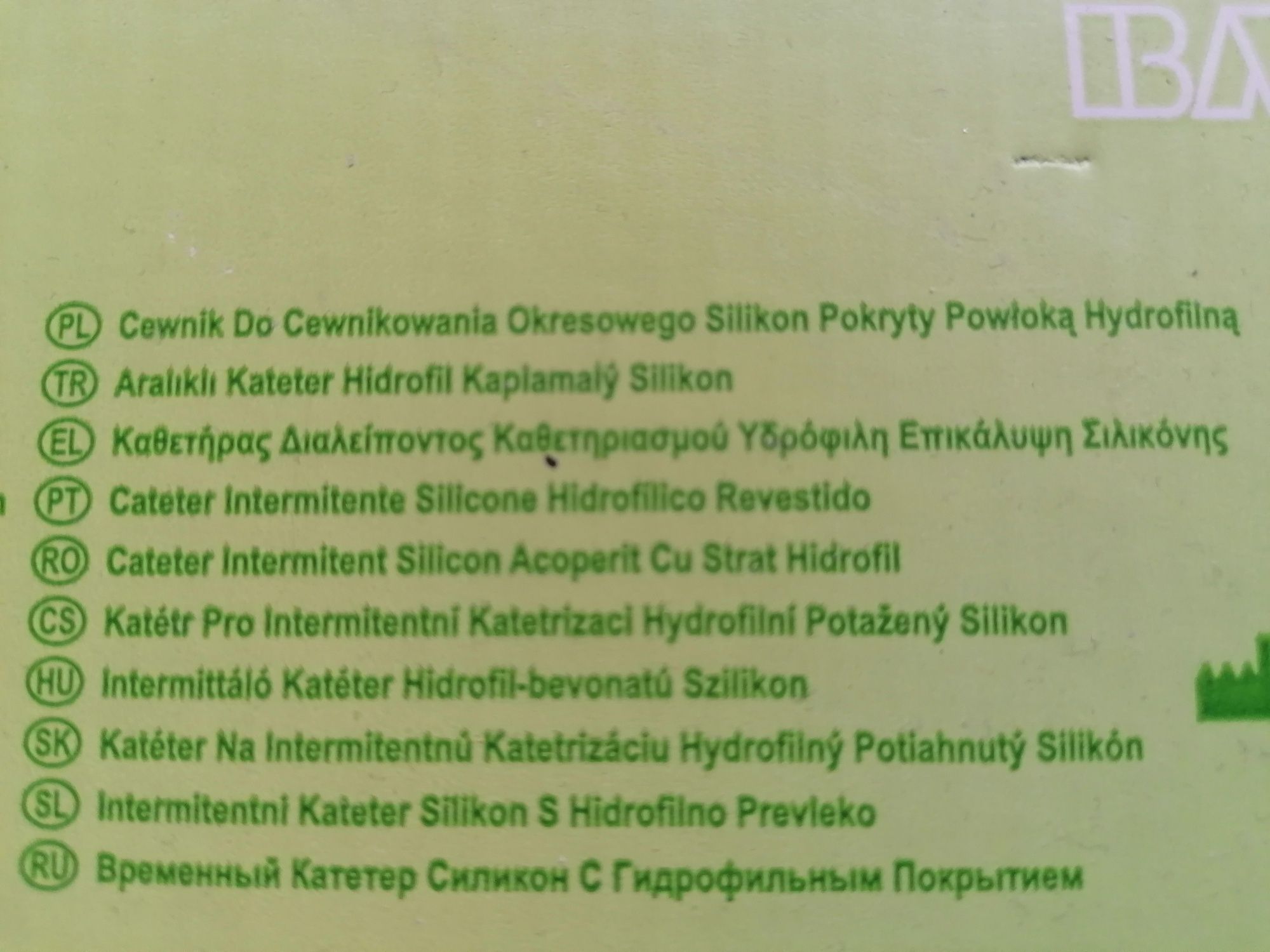 Cewnik jednorazowy 30 sztuk