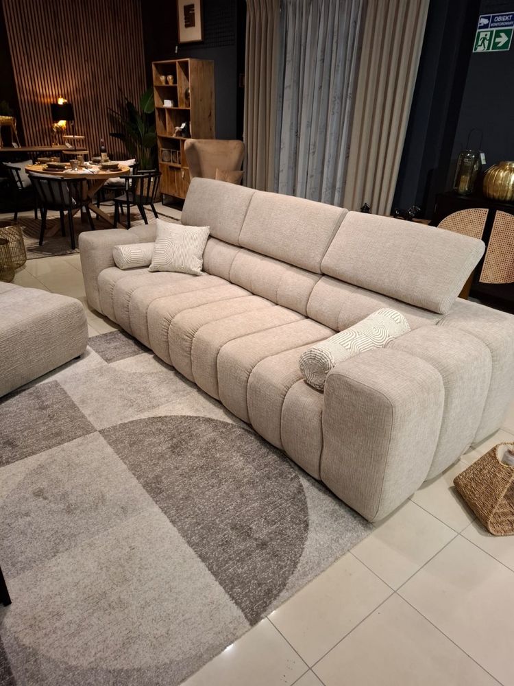 Sofa modułowa Puszman regulowane zagłòwki pufa narożnik