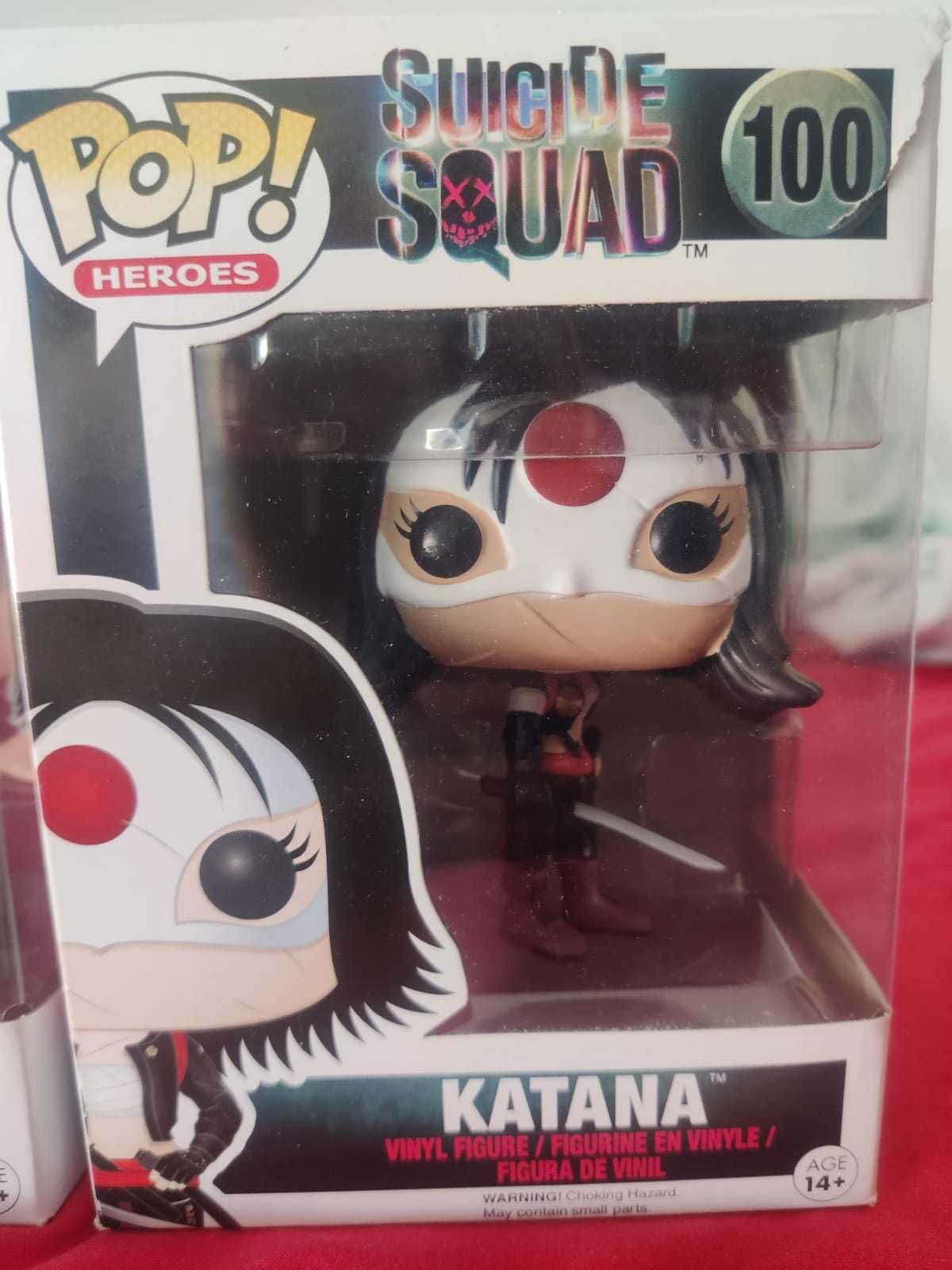 Figuras Funko Pop (The joker, Katana, Agent 13)