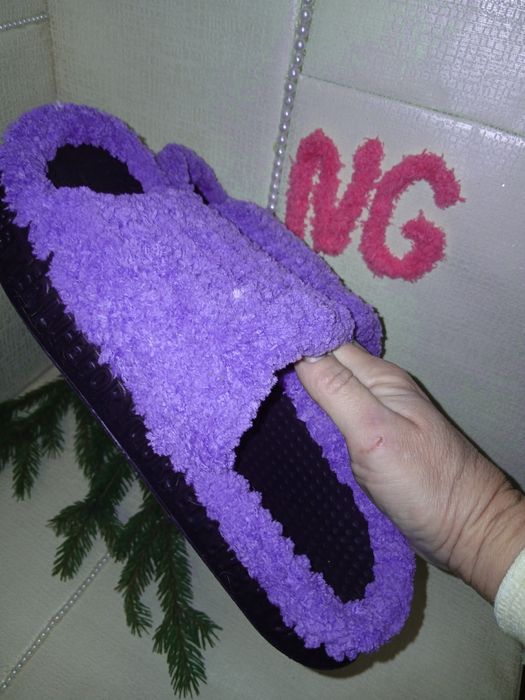 Тапочки капці хутрові вязані