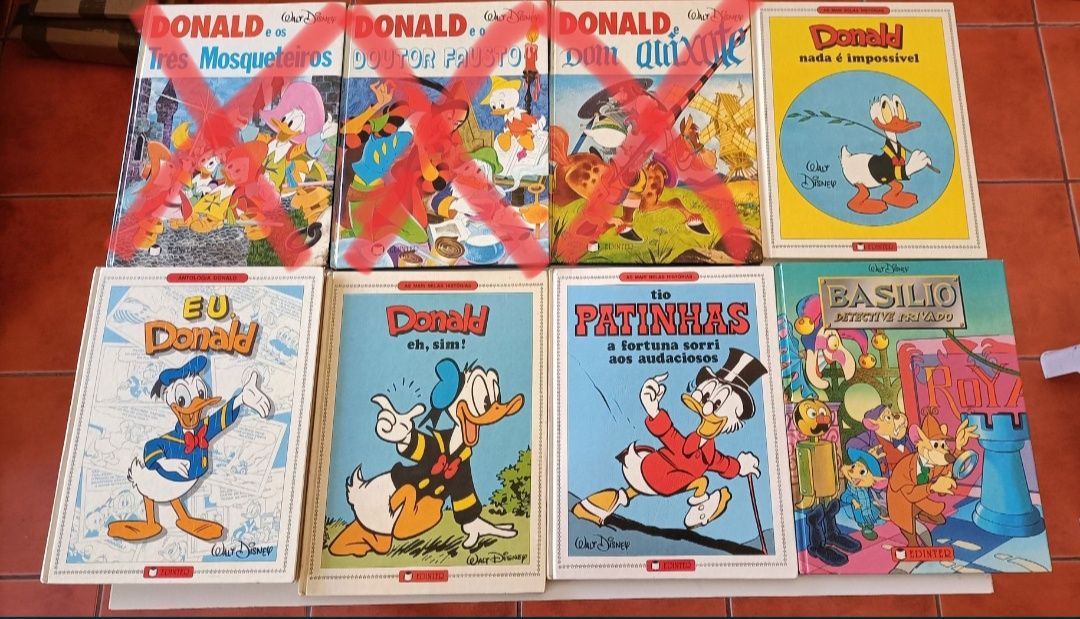 20 Albuns Wally, Mickey, Donald, Basílio, Os Cinco