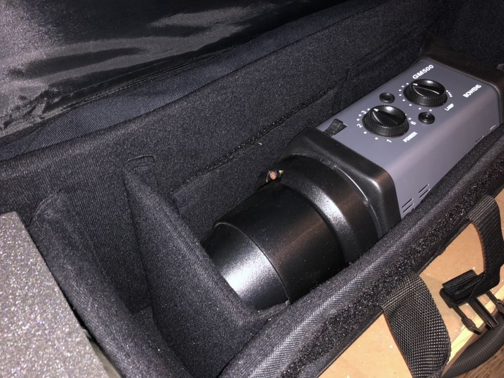 Kit fotográficocabeça 500 BOWONES um tripé uma sombrinha cab e somb