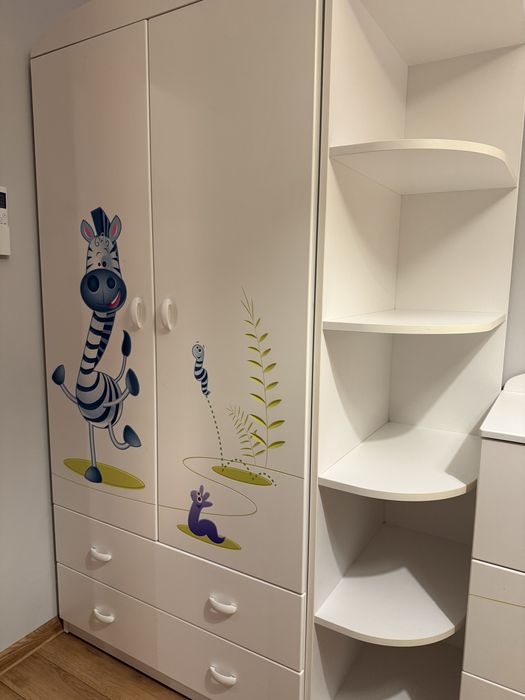 Zestaw mebli dziecięcych meblik happy animals white