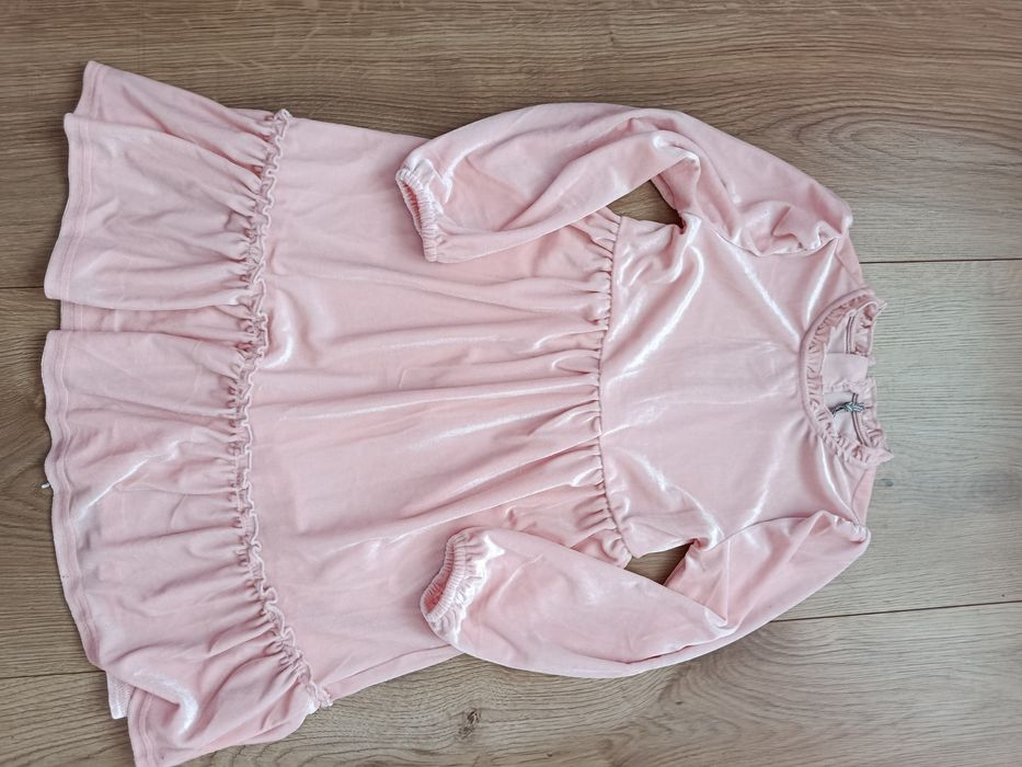 Nowa, welurowa sukienka dziewczęca,rozmiar 116, Cool Club