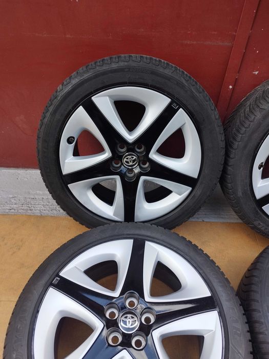 5x100 Koła Całoroczne 215/45R17 Czujniki TPMS oryginał TOYOTA Prius IV