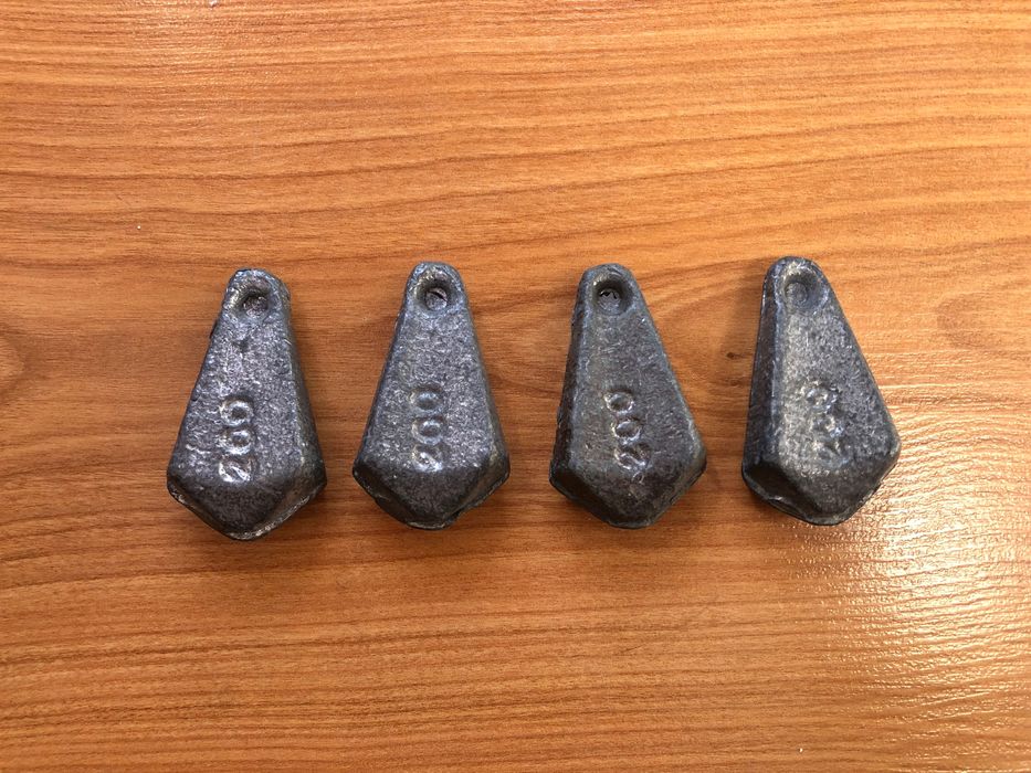 Conjunto de 4 chumbadas de 200 gr